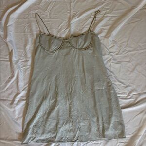 Kendall & Kylie Silver Chemise with Chain Detail